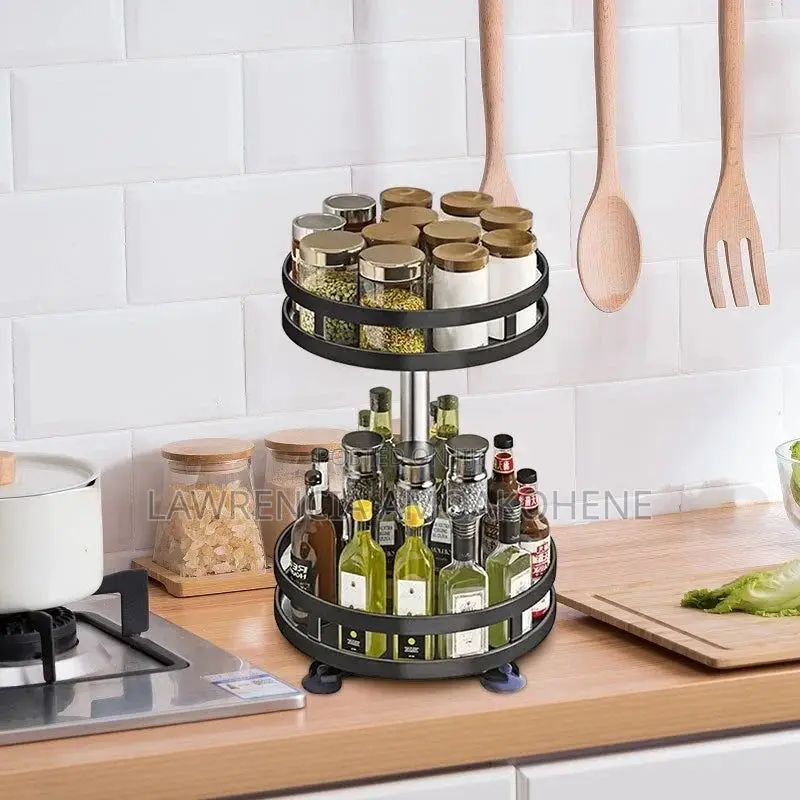2 Tier Rotating Spice Rack