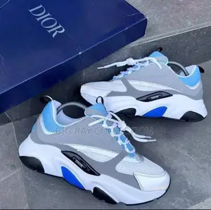White, Grey, and Blue Dior B30.