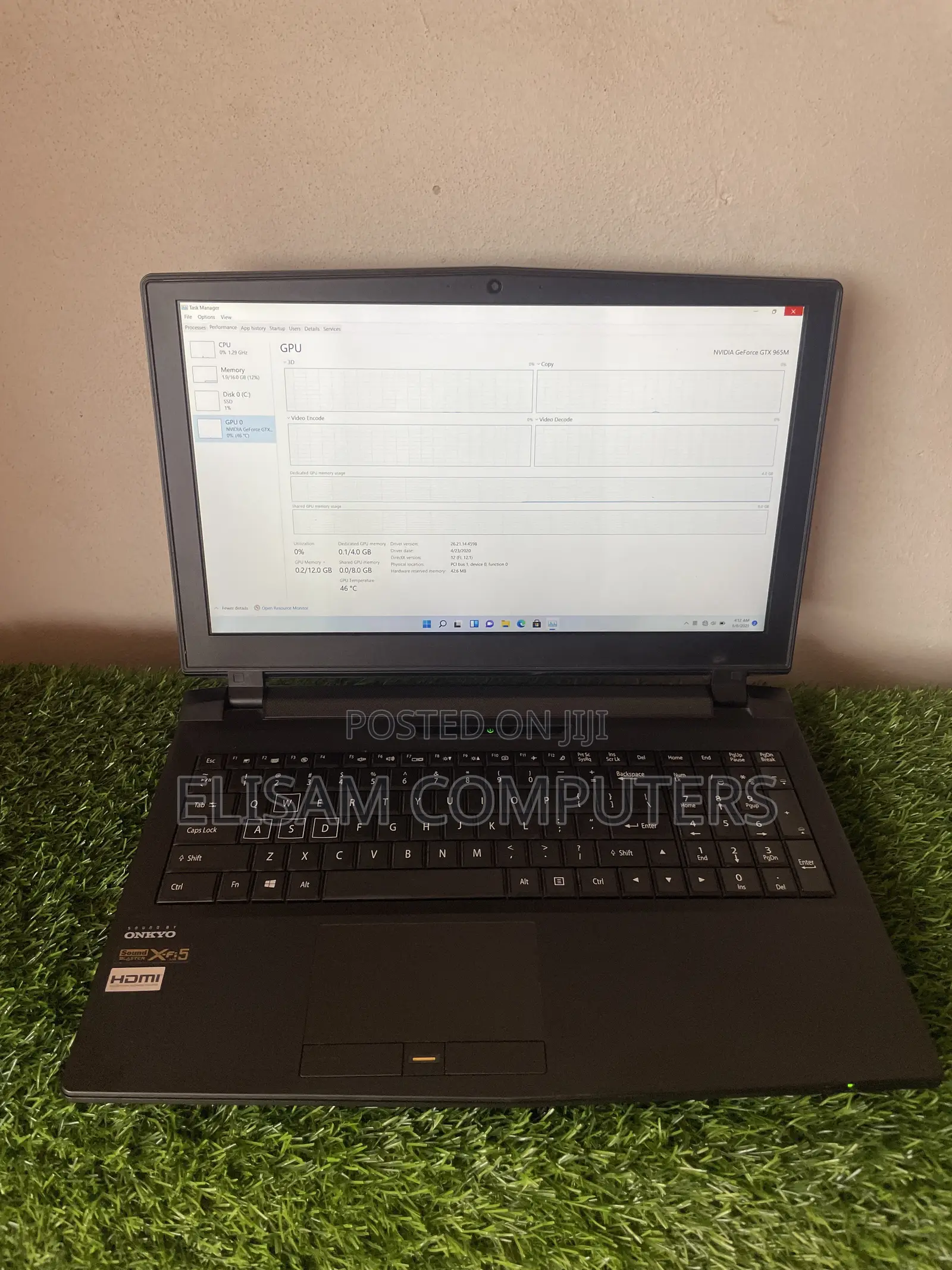 Laptop 16GB Intel Core i7 SSD 256GB