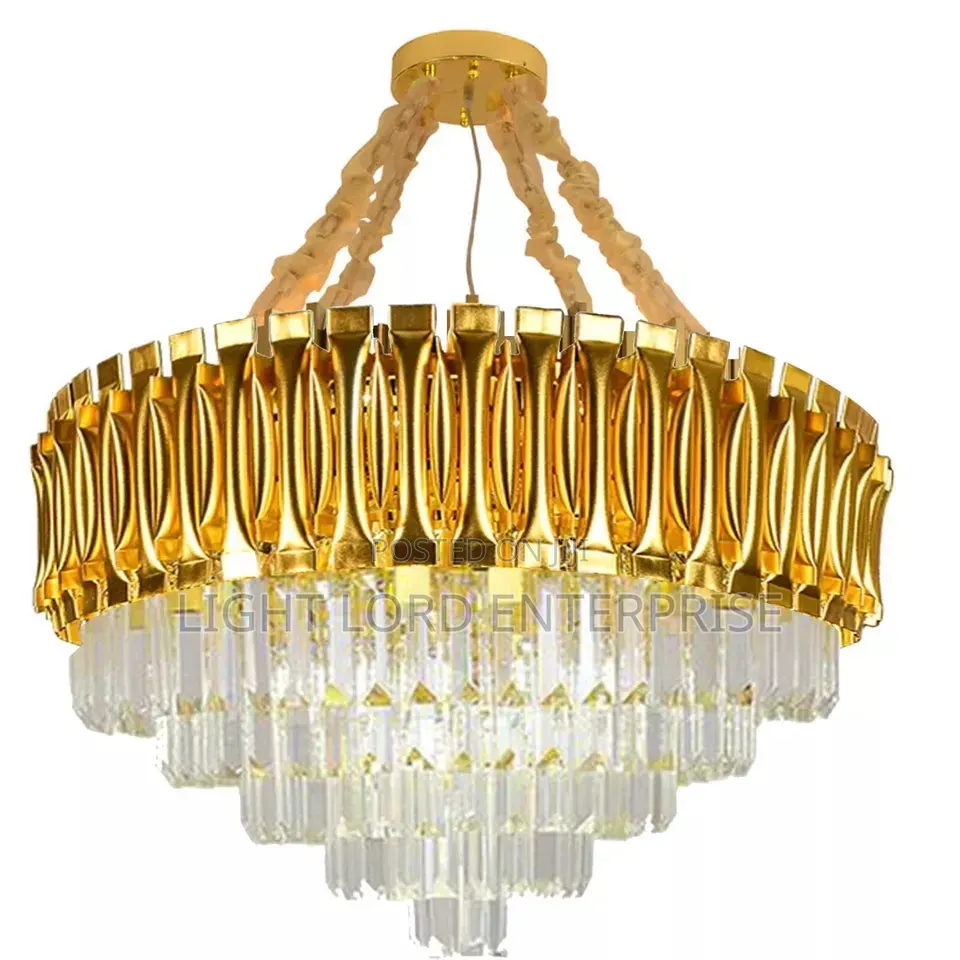 Hall Way Chandelier 400mm Yellow Gold