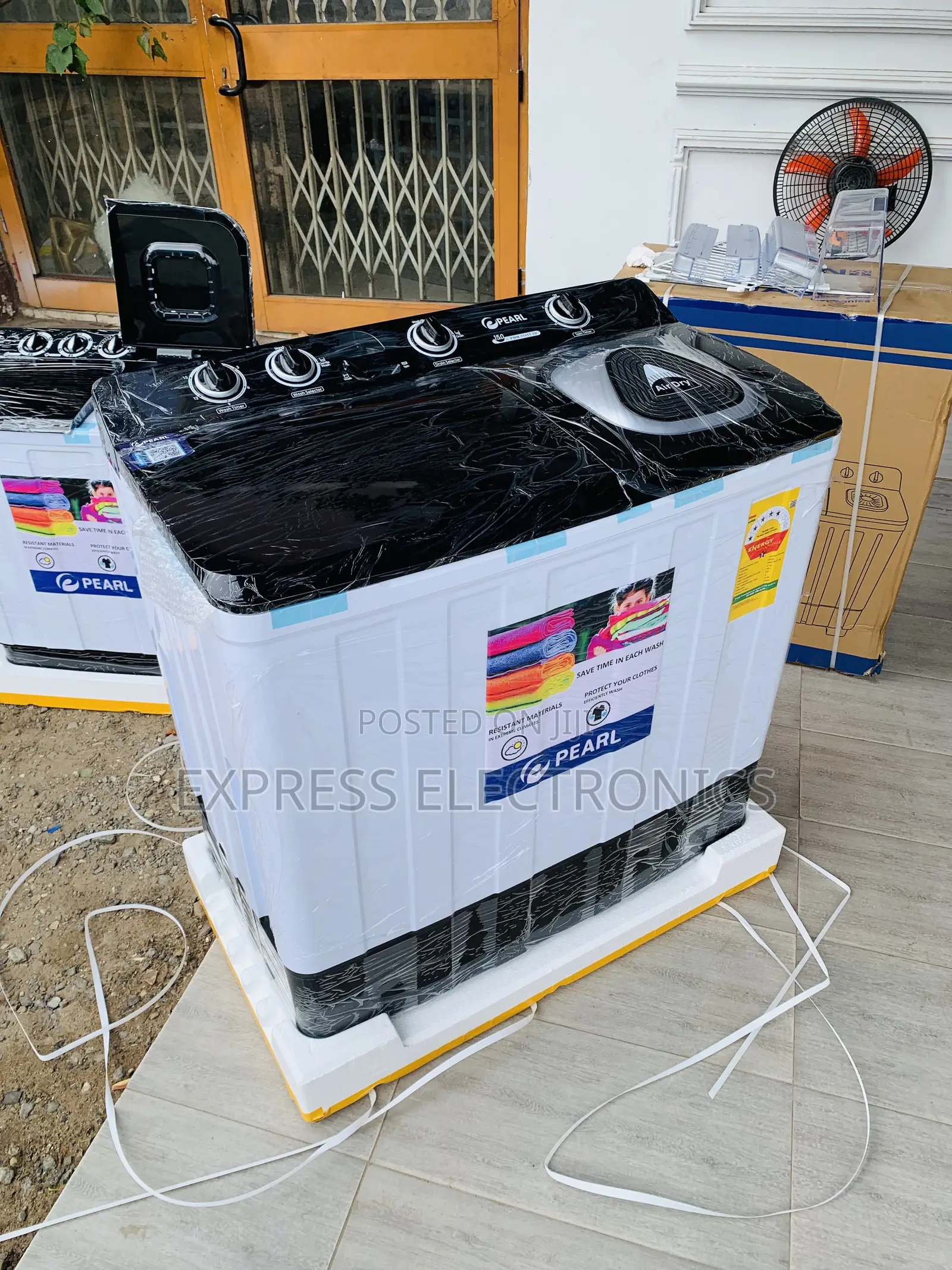 Freestanding Pearl 15kg Washing Machine Twin-Tub Top-Load Appliance