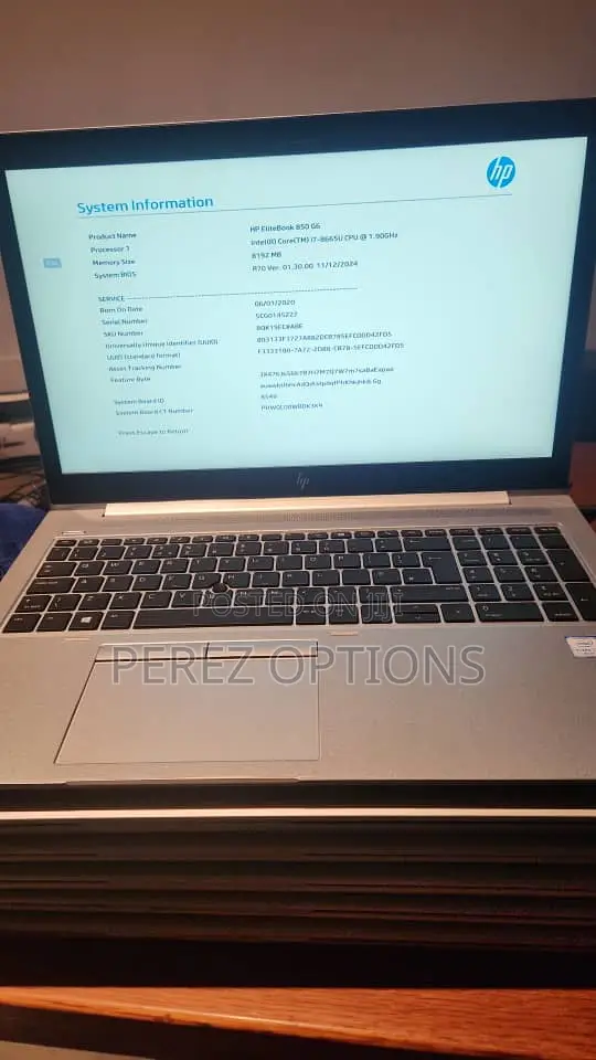 Laptop HP EliteBook 850 G6 8GB Intel SSD 256GB