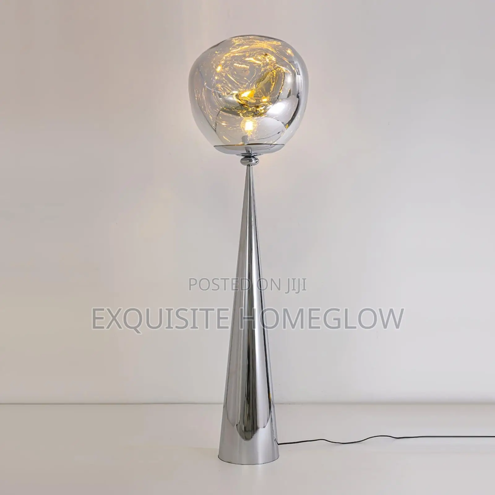 Chrome Tom Dixon Melt Cone Fat Floor Lamp Available for Purchase