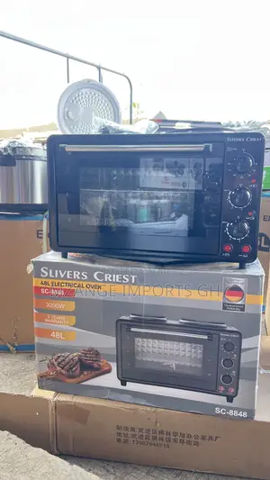 48l Electric Oven With Double Hot Plate