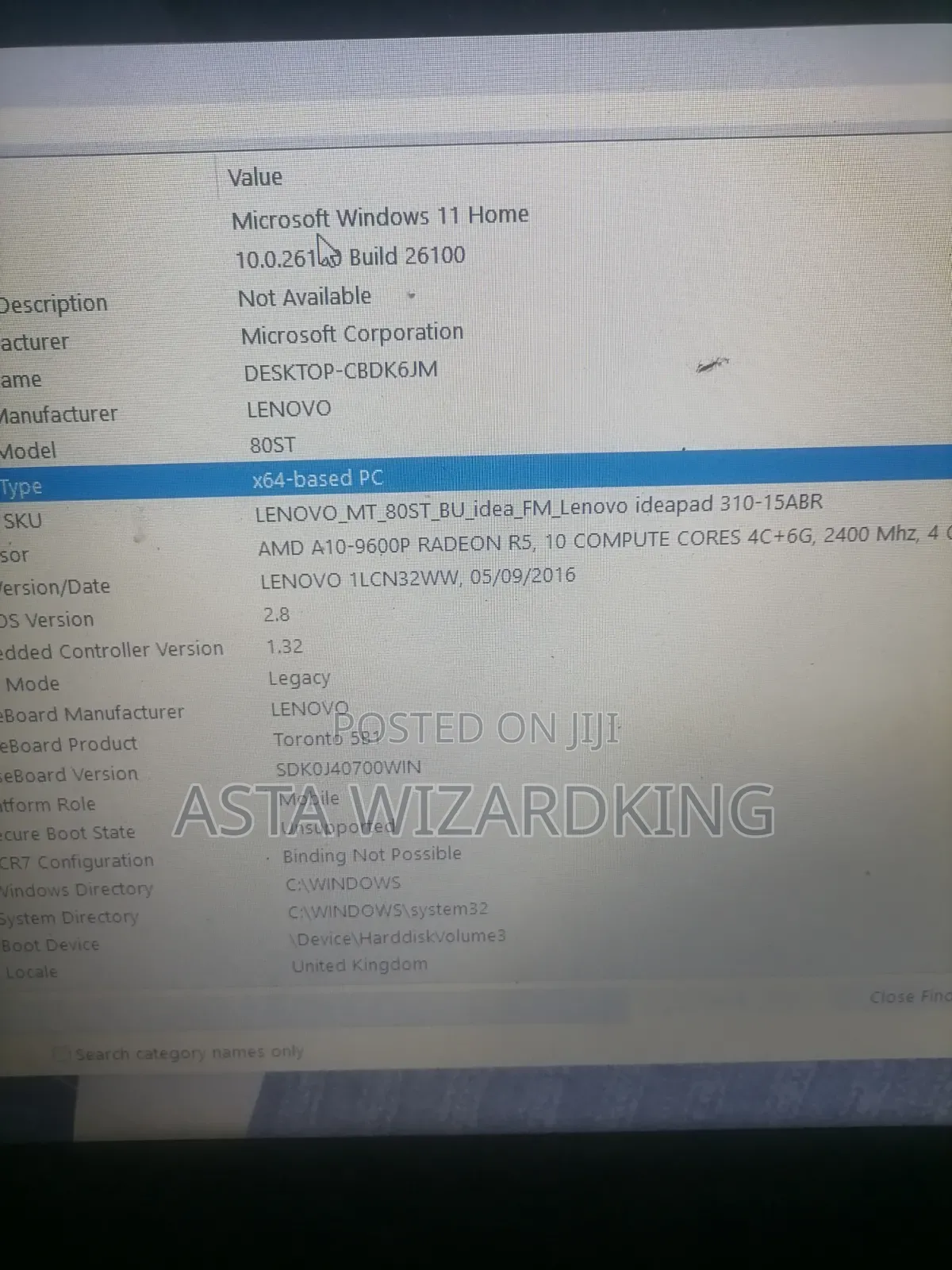 Laptop Lenovo IdeaPad 310 8GB AMD A10 HDD 320GB