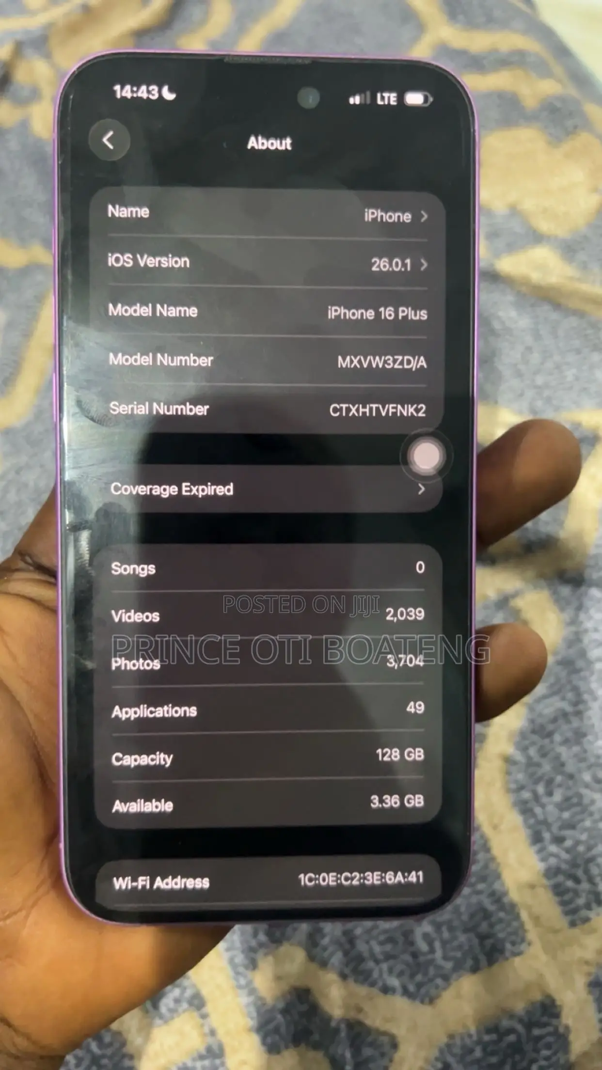 Apple iPhone 16 Plus 128 GB Pink