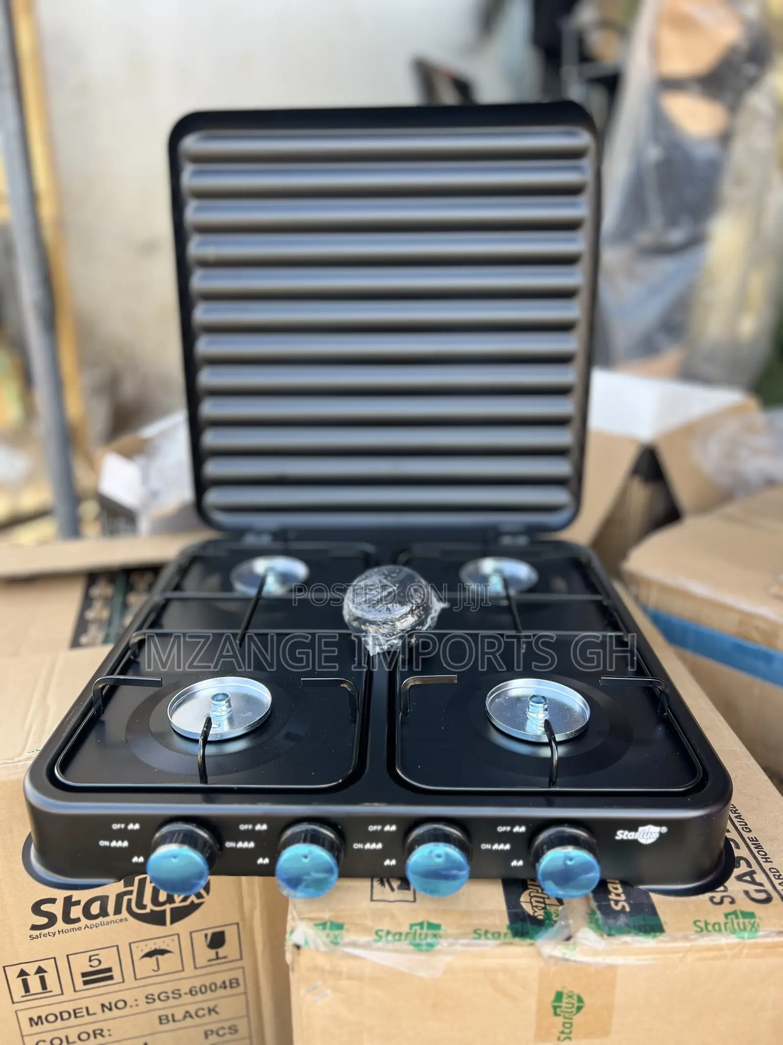STARLUX 4 Burner Table Top Gas Cooker White Colour