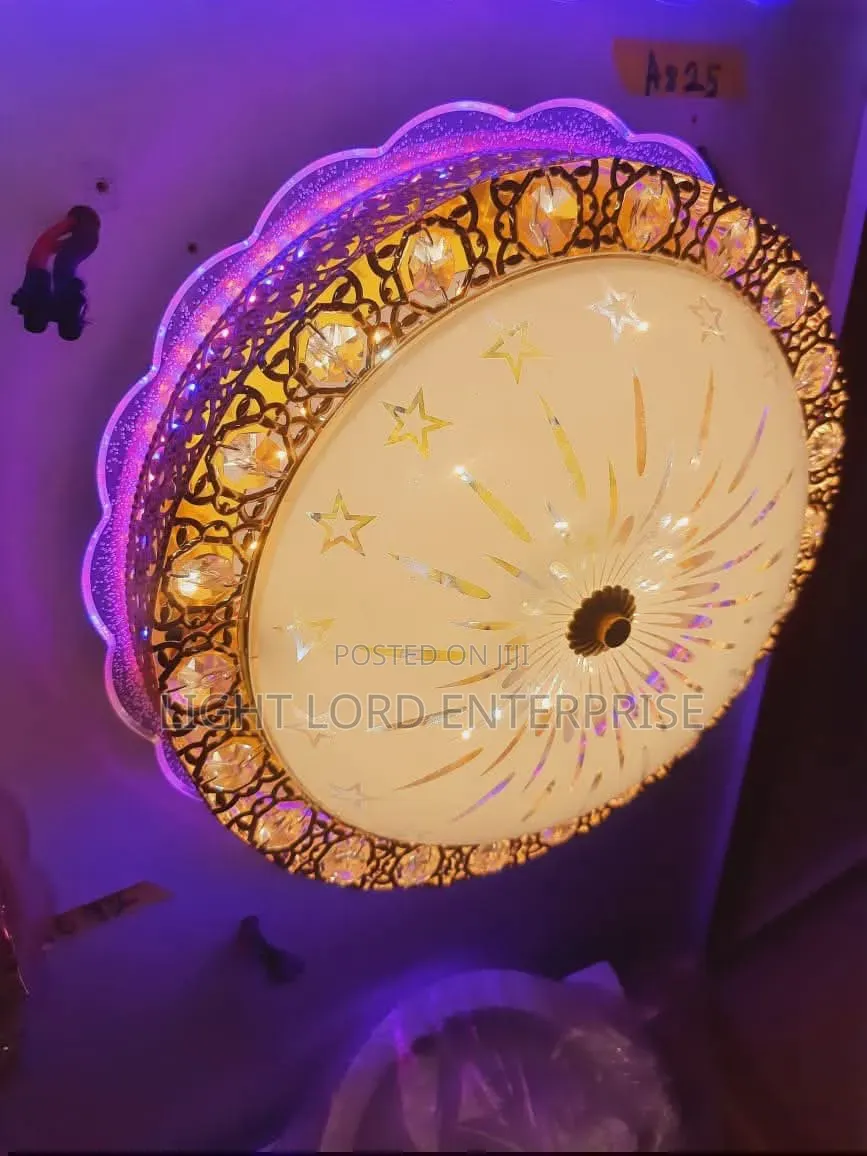 Squash 300mm Led Ceiling Light With Crystals 300mm