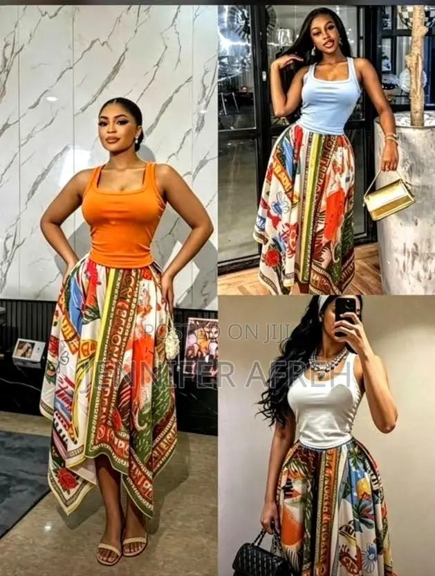 Two-Piece Scarf-Print Set