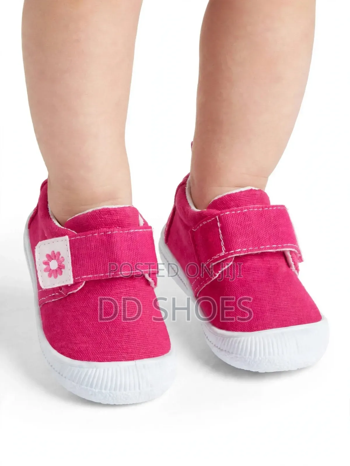 Baby Girl Hot Pink Canvas Shoe