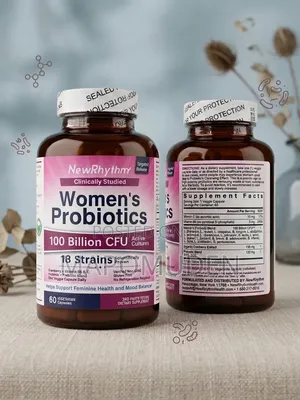 NewRhythm Women's Probiotics(100 Billion CFU) + Cranberry, Vit C B6
