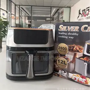 12l Large Capacity Stainless Steel Air Fryer With Touch Screen
