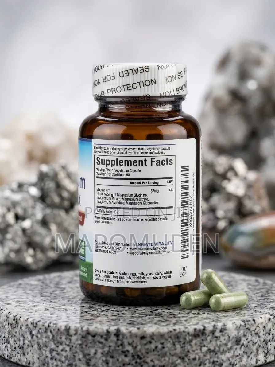 Innate Vitality 5-in-1 Magnesium Complex (60 Caps) Advanced Absorption
