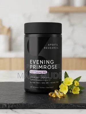 Sports Research Evening Primrose Oil 1300mg (120 Softgels)