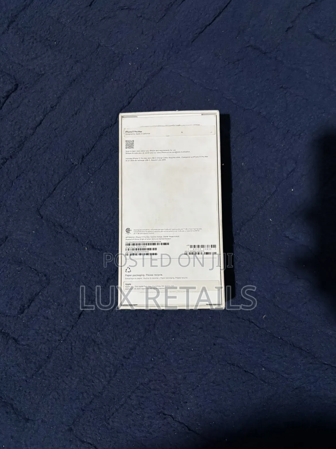 New Apple iPhone 17 Pro Max 256 GB Orange