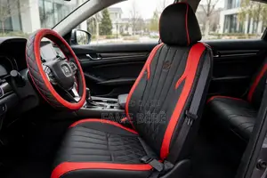 Luxury Sport Edition Car Seat Cover - Black Red
