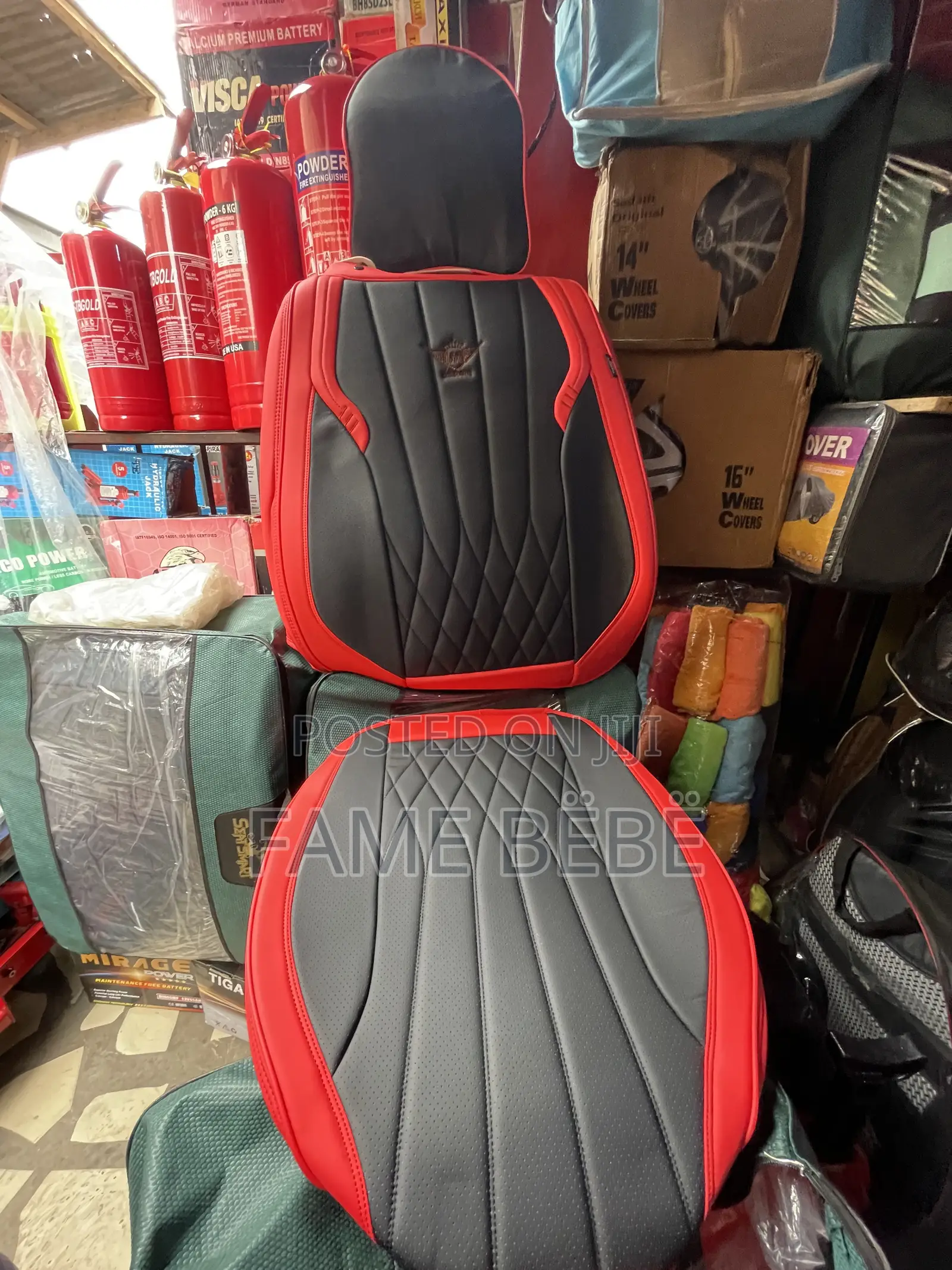 Luxury Sport Edition Car Seat Cover - Black Red
