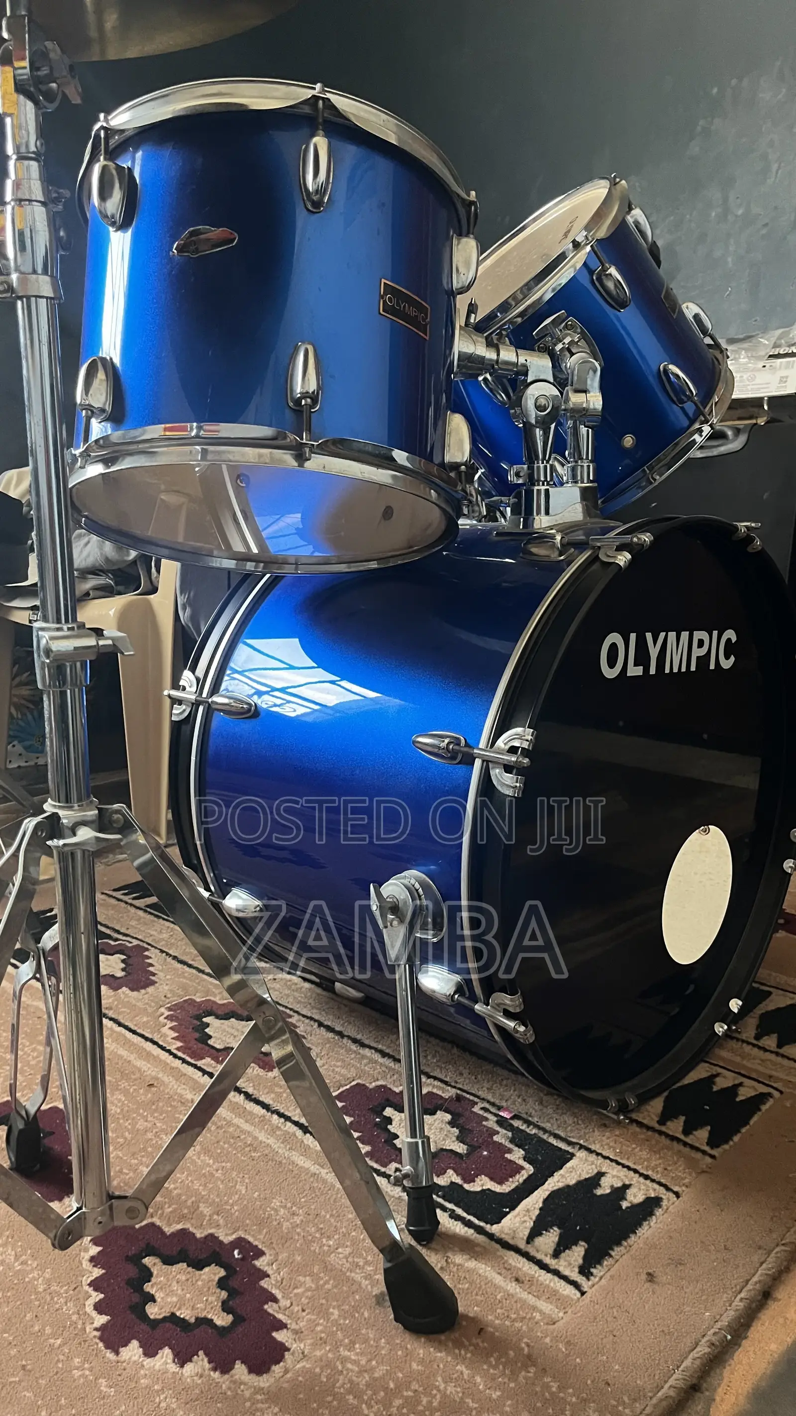 Olympic 5-Piece Drum Kit Bundle + Pearl Pad, Cymbals Sticks