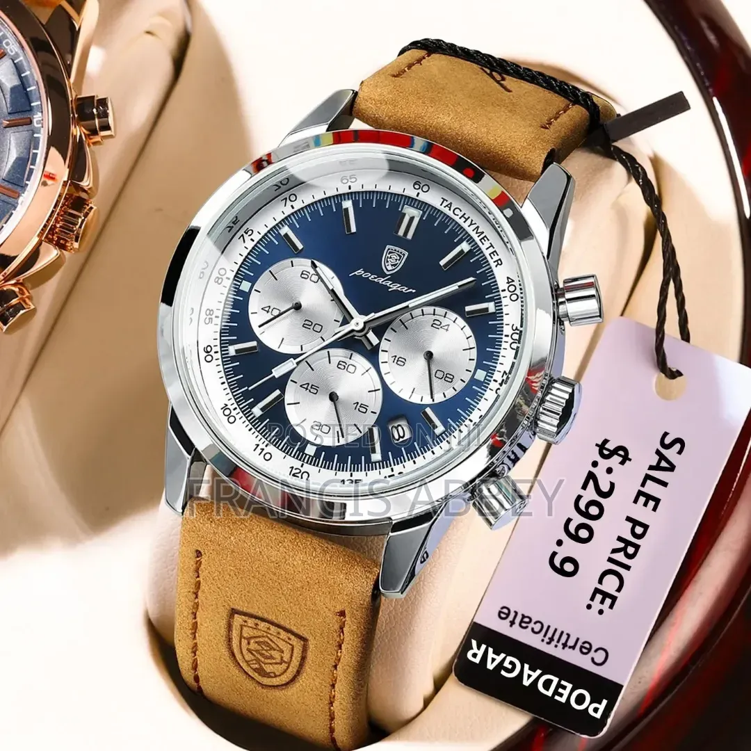 Executive Leather Wristwatch