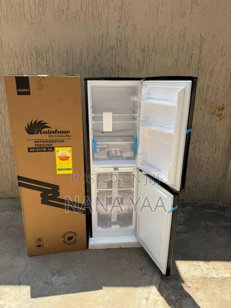 Rainbow Double Door Fridge 142 Litres Bottom Freezer