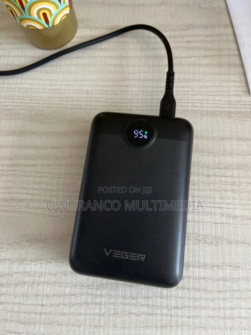 VT103 Power Bank 10000mAh LED Display Dual USB Fast Kumasi