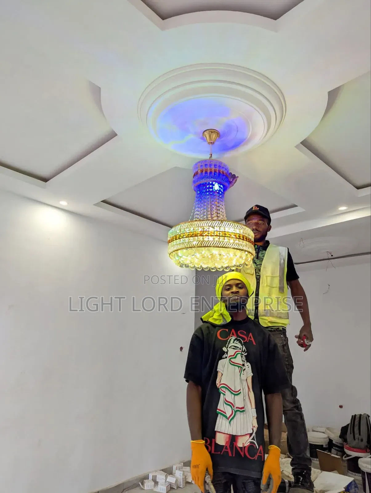 Jaman Base Ice Crystals Chandelier Light 500mm