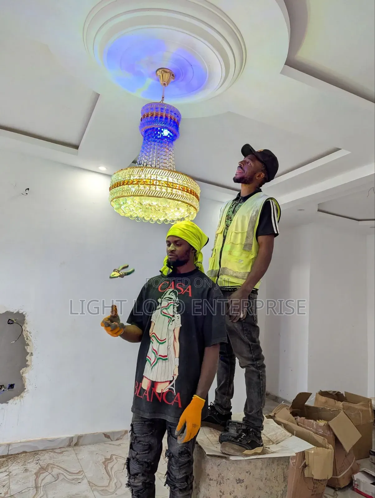 Jaman Base Ice Crystals Chandelier Light 500mm