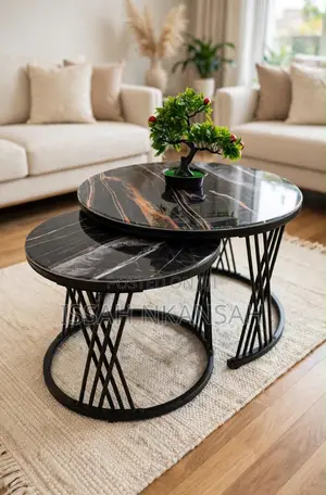 Black Marble Nesting Tables