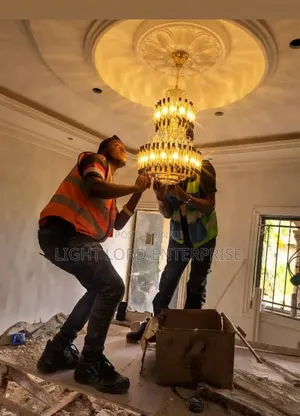 Geometric Yello Gold Double Chandelier 500mm