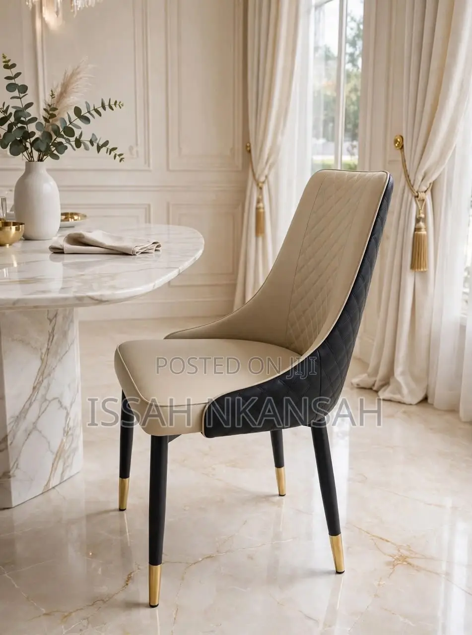 Beige Black Dining Chairs