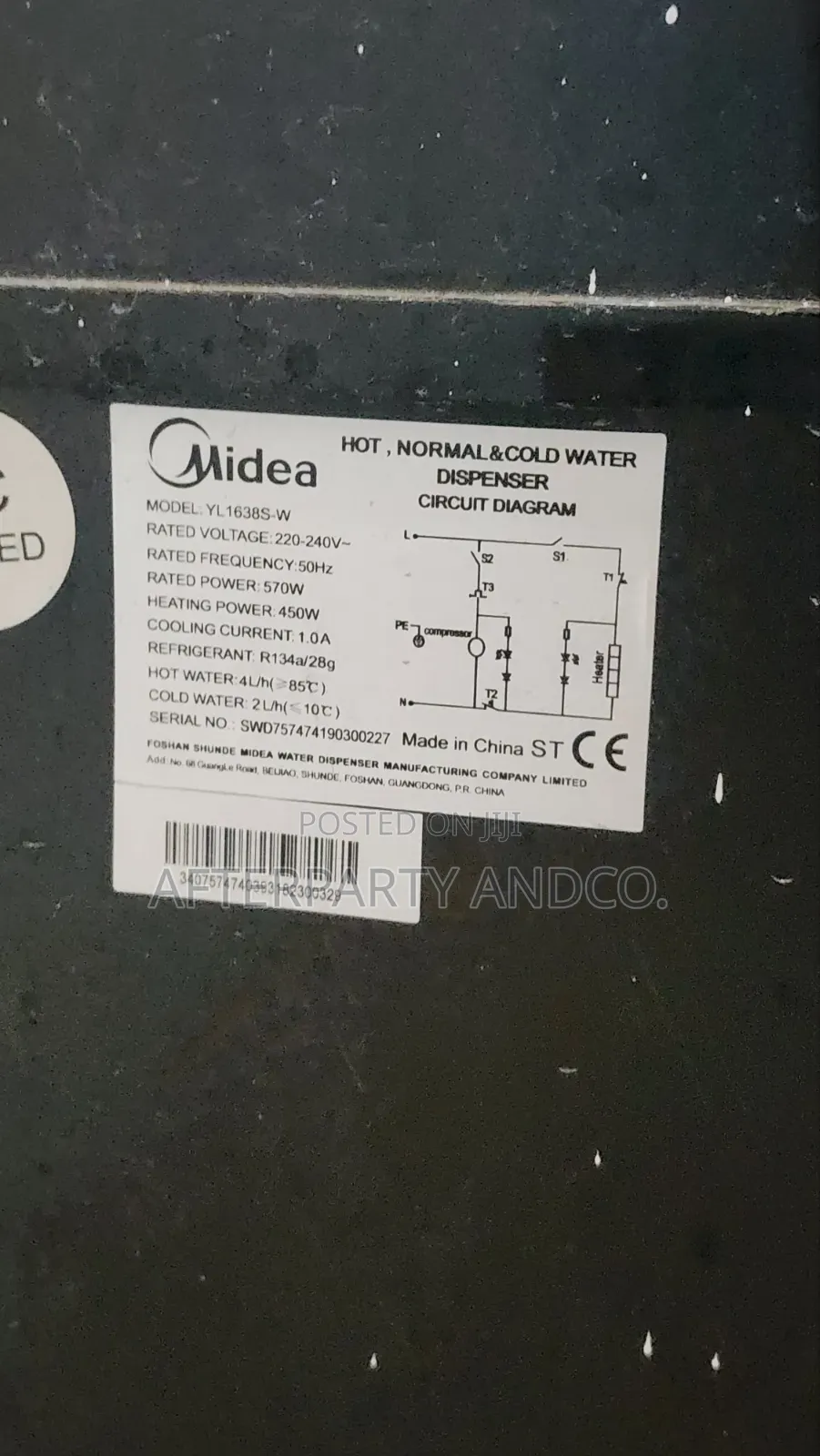 Midea Water Dispenser Hot Cold