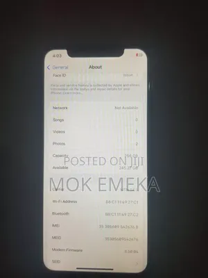 Apple iPhone X 256 GB Black