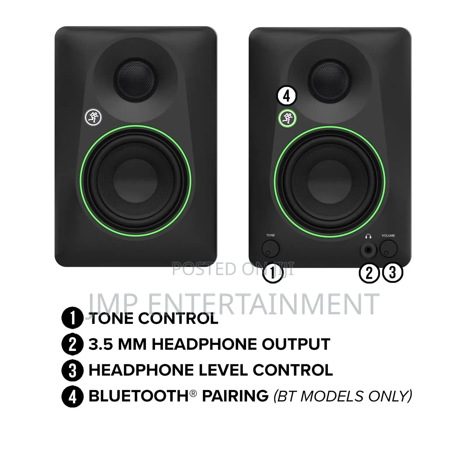 Mackie CR4.5 Studio Monitors (Pair), 4.5" Woofers.