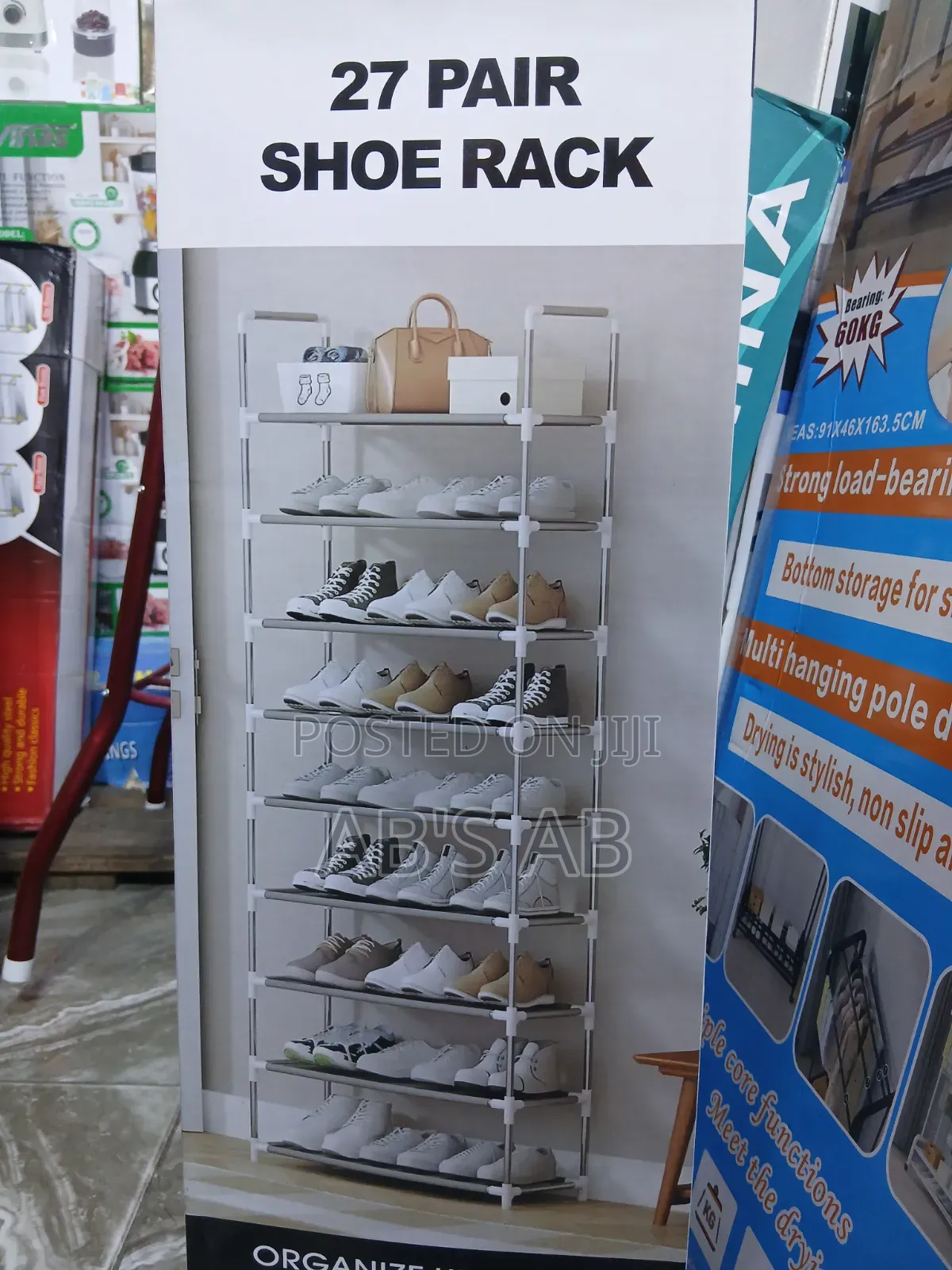 27 Pair Shoe Rack