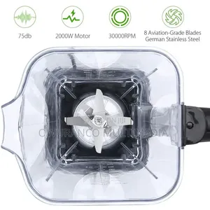 Homgeek 2000W Blender NY-8188MJB 2L 33000RPM 8 Blades