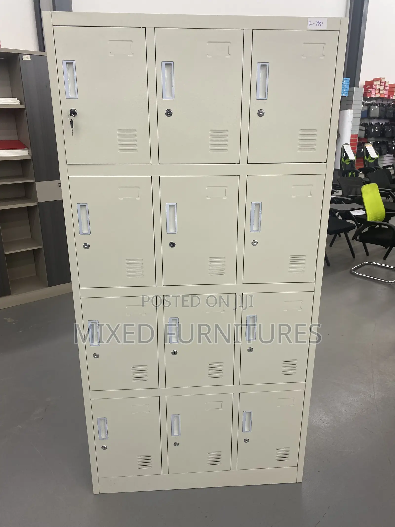 Office Cabinet 12-Lockers