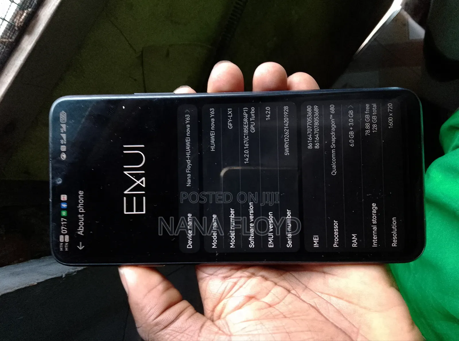 Huawei nova Y63 4G 128 GB Black