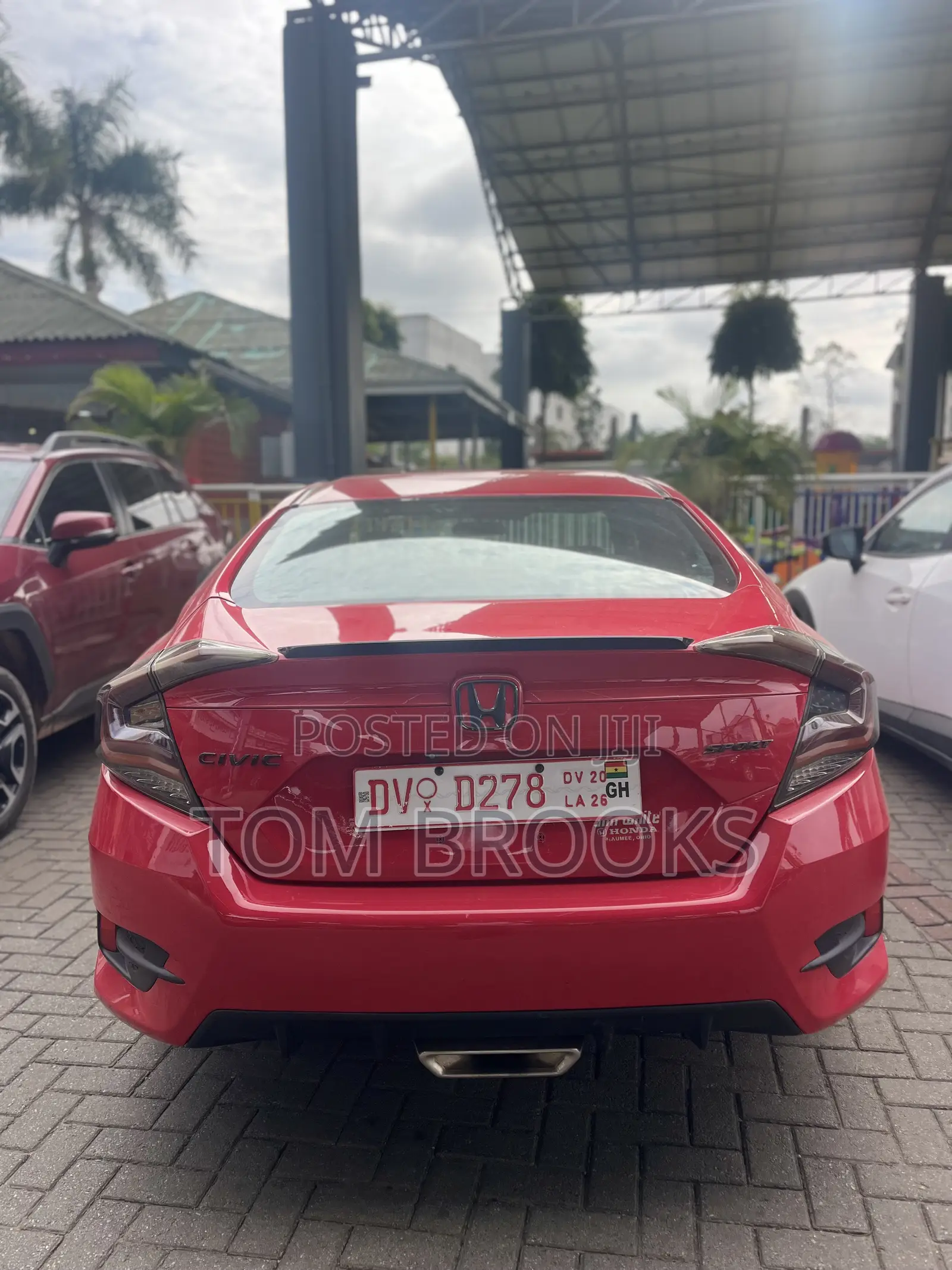 Honda Civic Sport Sedan 2019 Red