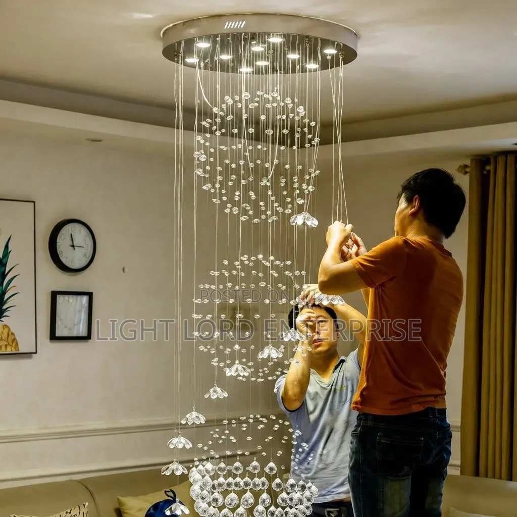 (D100CM*H300CM) Advanced Led Chandelier Light