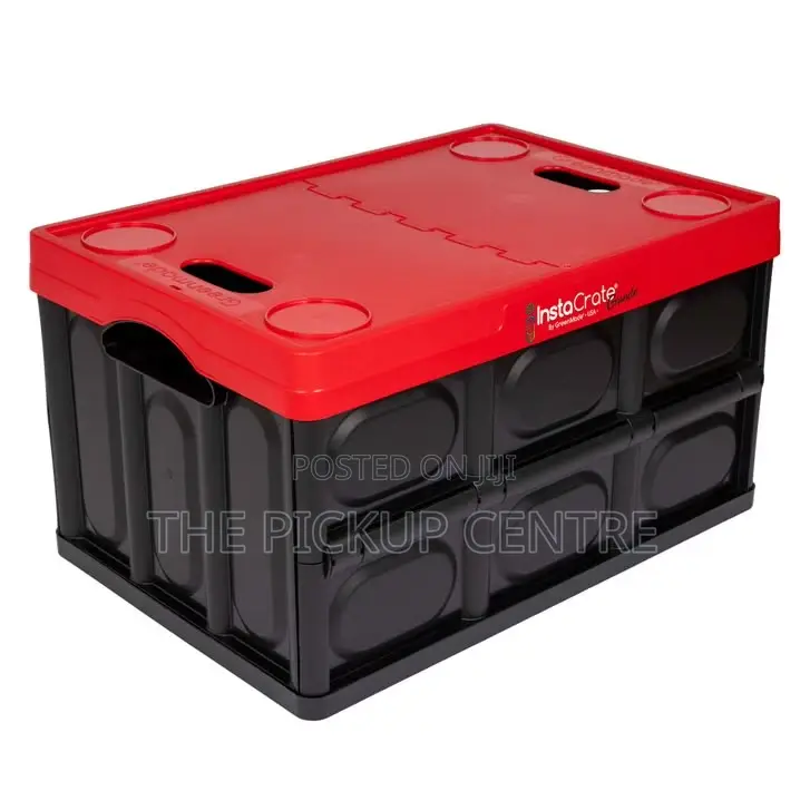 16 Gallon Greenmade Collapsible Storage Crate With Lid Instacrate