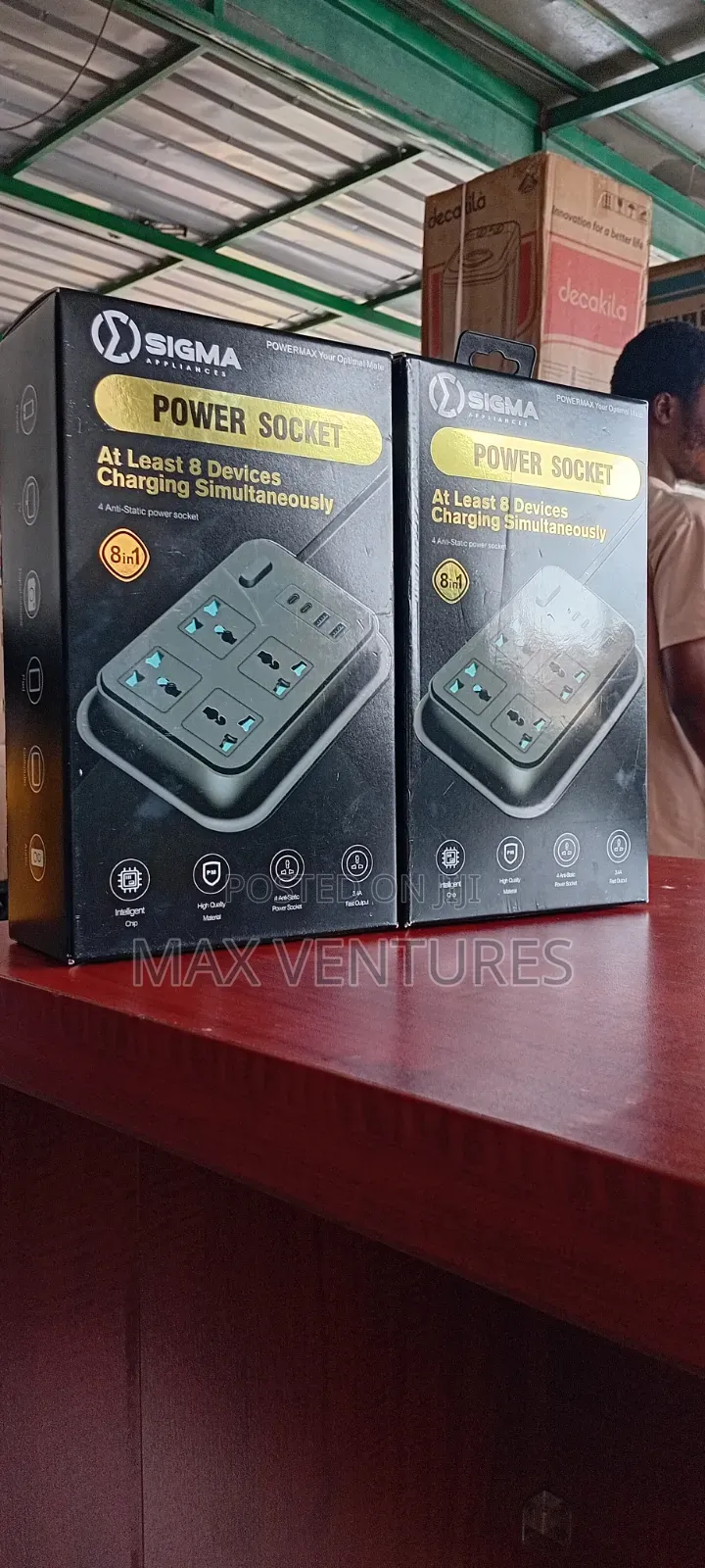 Sigma 8-in-1 Power Socket for Multiple Device Charging Power Extension