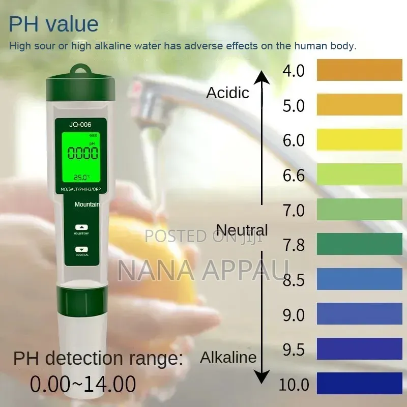 10-in-1 Multi-Parameter Water Quality Tester (Model JQ-006),