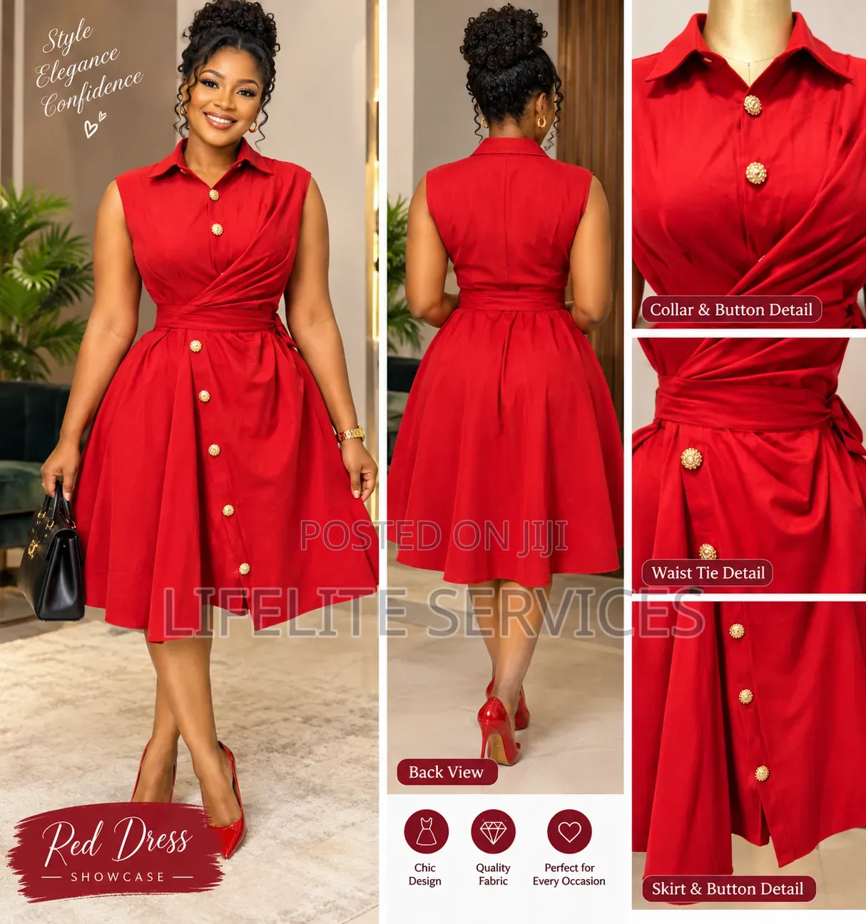 Curvy Plus Size Casual Sleeve Dress for Women