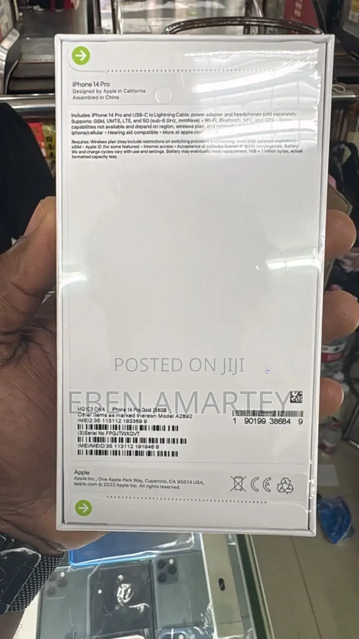 New Apple iPhone 14 Pro 256 GB Gold