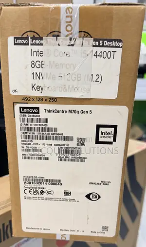 New Desktop Computer Lenovo 8GB Intel Core i5 SSD 512GB