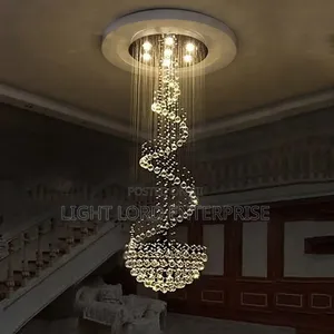 Juwish Stairway 7feet Led Chandelier Light (D100CM*H300CM)