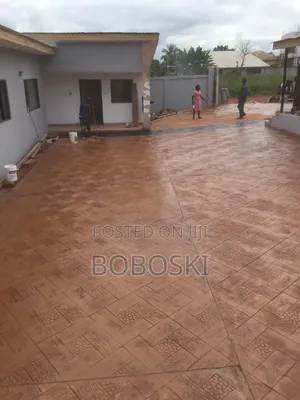 Terracotta Colour Stamp Concrete