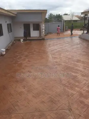 Terracotta Colour Stamp Concrete