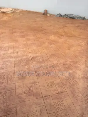 Terracotta Colour Stamp Concrete