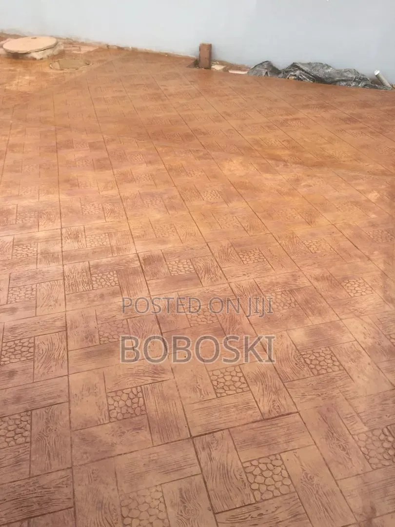 Terracotta Colour Stamp Concrete